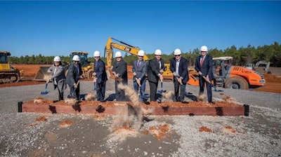 Ken Bedingfield (President, Aerojet Rocketdyne, L3Harris) was joined by state, local and federal officials today at a groundbreaking ceremony, celebrating the start of construction on four new solid rocket motor production facilities at the company’s Camden, Arkansas, site.