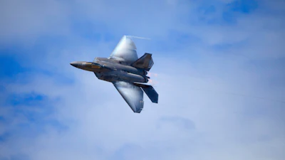 A U.S. Air Force F-22 Raptor.