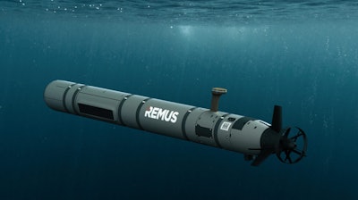 HII's REMUS uncrewed underwater vehicle.
