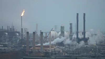 The Chevron Richmond Refinery in this view from Point Richmond, Calif., Tuesday, Oct. 24, 2023.