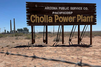 The coal-fired Cholla Power Plant, which shut down in March, is pictured Wednesday, April 23, 2025, near Joseph City, Ariz.