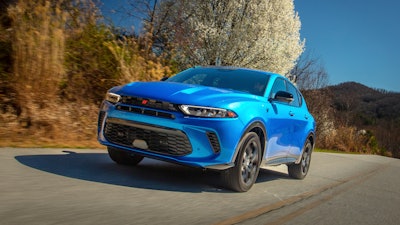 This photo provided by Dodge shows the 2025 Hornet small SUV. It's a great pick if you want a performance SUV on a limited budget.