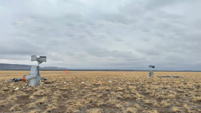 Grasshopper by DZYNE demonstrates nose-landing on target for cargo delivery.