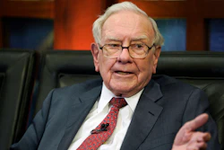 Berkshire Hathaway Chairman and CEO Warren Buffett speaks during an interview with Liz Claman on Fox Business Network's 'Countdown to the Closing Bell,' May 7, 2018, in Omaha, Neb.