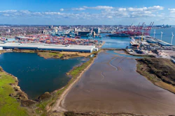 Port of Liverpool, England.