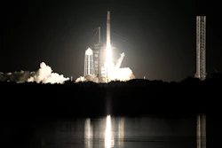 A SpaceX Falcon 9 rocket with a crew of four aboard a Dragon Spacecraft lifts off from pad 39A at the Kennedy Space Center in Cape Canaveral, Fla., Wednesday, June 25, 2025.