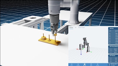 The Flexiv-Isaac Bridge App in Action.