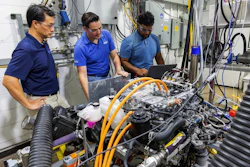 SwRI extracted a fuel cell system from a vehicle to create this novel test setup. The team developed unique control technology to manipulate fuel cell operations, allowing for advanced and robust testing and analysis.