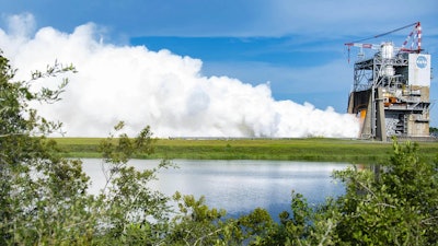 NASA and L3Harris tested RS-25 engine No. 20001 on June 20, 2025, at the Fred Haise Test Stand at NASA’s Stennis Space Center in Bay St. Louis, Mississippi