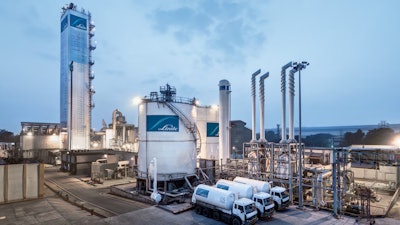 Linde's Industrial gas production facility.