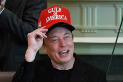 Elon Musk speaks during a cabinet meeting at the White House, April 30, 2025, in Washington.