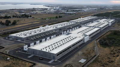 Amazon Web Services data center is visible on Aug. 22, 2024, in Boardman, Ore.
