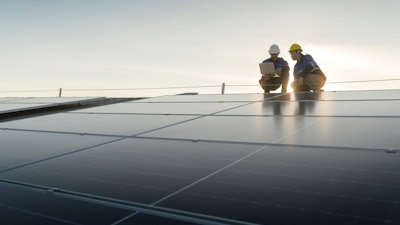 Solar panel installation.