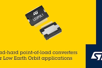 STMicroelectronics rad-hard point-of-load converters for Low Earth Orbit applications.