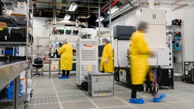 Inside the Solestial facility.