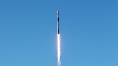 NASA’s TRACERS mission launches atop a SpaceX Falcon 9 rocket at Space Launch Complex 4 East at Vandenberg Space Force Base in California.