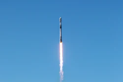 NASA’s TRACERS mission launches atop a SpaceX Falcon 9 rocket at Space Launch Complex 4 East at Vandenberg Space Force Base in California.
