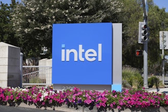 An Intel sign is shown at the chipmaker's global headquarters in Santa Clara, Calif. on Friday, Aug. 8, 2025.