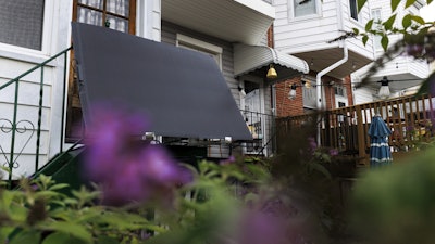 A solar panel from Bright Saver sits at Craig Keenan's home Friday, Aug. 1, 2025, in Baltimore.