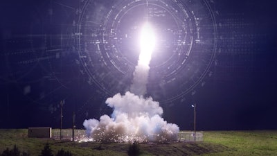 BAE Systems' Terminal High Altitude Area Defense (THAAD) interceptor missile.