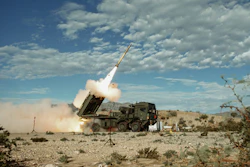 The Global Mobile Artillery Rocket System (GMARS) live fired for the first time at White Sands Missile Range, New Mexico.