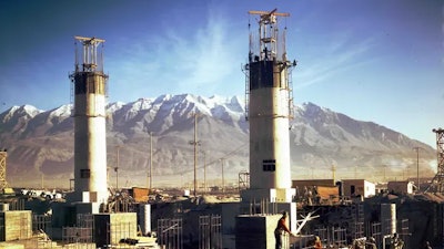 The Geneva Steel mill under construction in 1942 in Vineyard, Utah. The mill was among Utah’s biggest polluters before it closed in 2001.