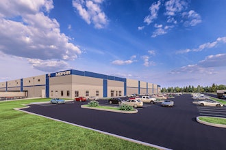 Rendering of Stellantis' 422,000-square-foot Mopar Parts Distribution Center in Forsyth, Georgia.