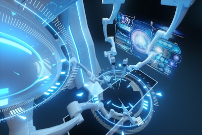 A rendering of an International Space Station lab.