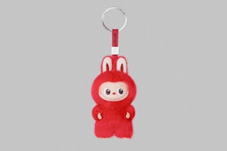 This image provided by Pop Mart shows Pop Mart's mini version of its popular Labubu plush toys.