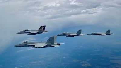The U.S. Navy's F/A-18E/F Super Hornet.