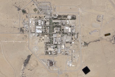 This satellite photo provided by Planet Labs PBC shows the Shimon Peres Negev Nuclear Research Center near the city of Dimona, Israel, July 5, 2025.