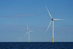 Wind turbines of South Fork Wind are seen off the coast of Block Island, R.I., Oct. 9, 2024.