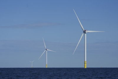 Wind turbines of South Fork Wind are seen off the coast of Block Island, R.I., Oct. 9, 2024.