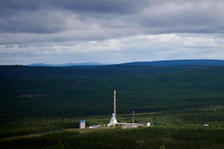 Rays of sunlight filter through the clouds illuminating the Esrange Space Center, a base deep in the Swedish forest and a part of Europe's hope to compete in the space race in Kiruna, Sweden, Tuesday, Aug. 19, 2025.