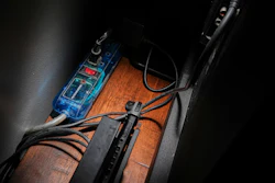 Electronics are plugged in at a home Tuesday, Sept. 2, 2025, in Cincinnati.