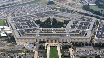 The Pentagon, the headquarters for the U.S. Department of Defense, is seen from the air, Aug. 20, 2025, in Arlington, Va.