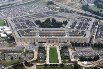 The Pentagon, the headquarters for the U.S. Department of Defense, is seen from the air, Aug. 20, 2025, in Arlington, Va.