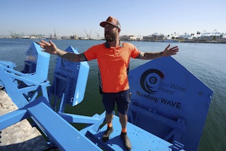 Ian Crichton of C&S Welding Inc. at the Port of Los Angeles' AltaSea ocean institute, Sept. 4, 2025, Los Angeles.