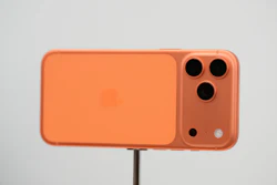 The iPhone 17 Pro is displayed during an announcement of new products at Apple Park on Tuesday, Sept. 9, 2025, in Cupertino, Calif.