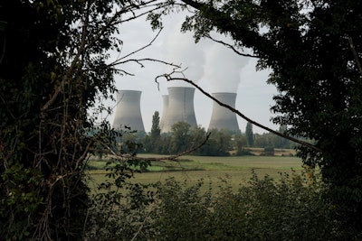 The Bugey nuclear plant operates in Saint-Vulbas, around Lyon, central France, Oct. 13, 2022.