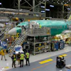 The second Boeing 737 MAX airplane being built is on the assembly line in Renton, Wash., on Monday, Dec. 7, 2015.