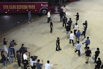 South Korean workers released after days of detention in Georgia, arrive at the Incheon International Airport, in Incheon, South Korea, Friday, Sept. 12, 2025.
