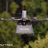 An Uber Eats package on a Flytrex drone.