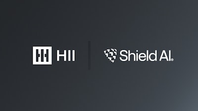 HII and Shield AI corporate logos.