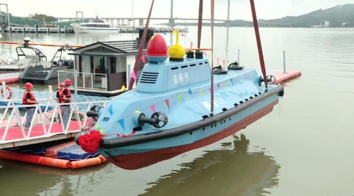 World's First Submersible Unmanned Vessel, the Blue Whale, Launches