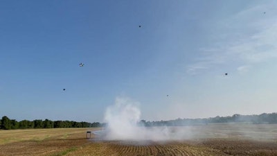 Using autonomous drones, researchers are able to create a 3D reconstruction of the smoke plume and improve analysis of flow patterns.