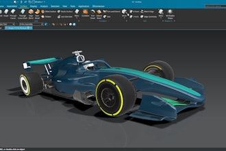 Siemens Xcelerator creating automotive renderings for regulatory aerodynamic concepts.