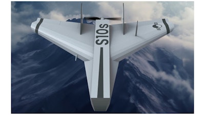 The S10s loitering munition drone, part of the PabloM defense portfolio.