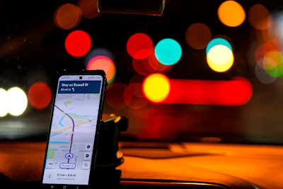 A Lyft driver takes a customer to the airport, Jan. 29, 2024, in Baltimore.