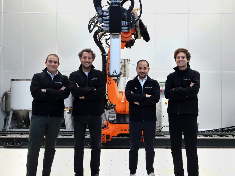 Caracol Founders, pictured from left to right: Francesco De Stefano, CEO, Paolo Cassis, COO, Jacopo Gervasini, CFO and Giovanni Avallone, Chief Innovation Officer.
